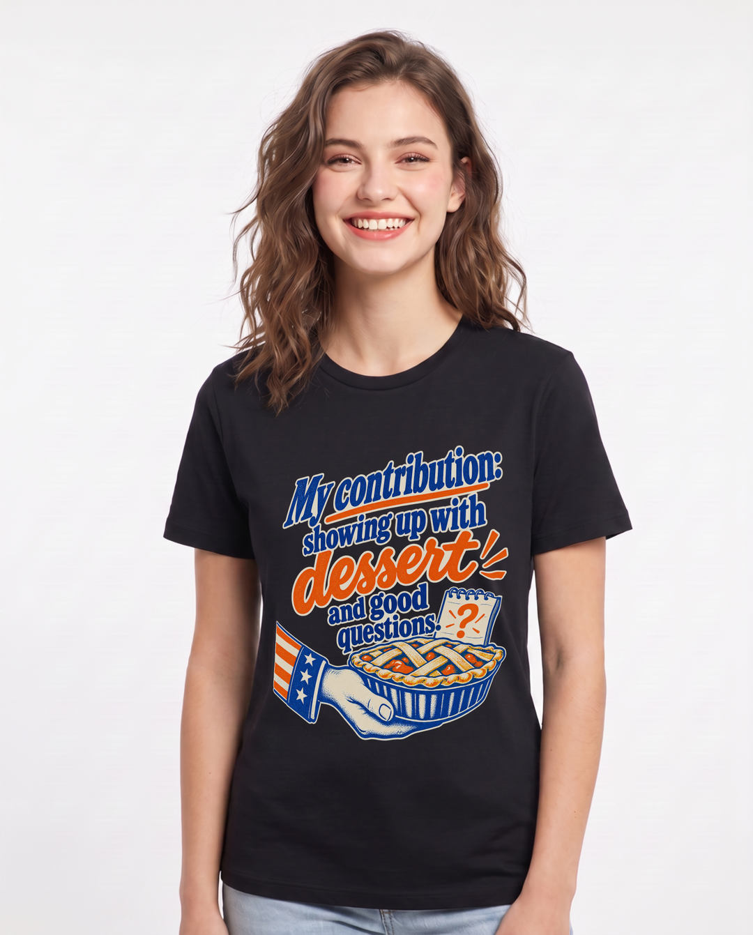 Patriotic Black T-Shirt for Women – Everyday Expression Graphic Tee product image 3