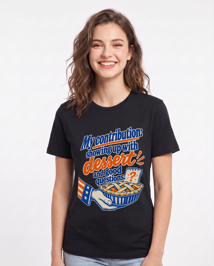 Patriotic Black T-Shirt for Women – Everyday Expression Graphic Tee product image 3