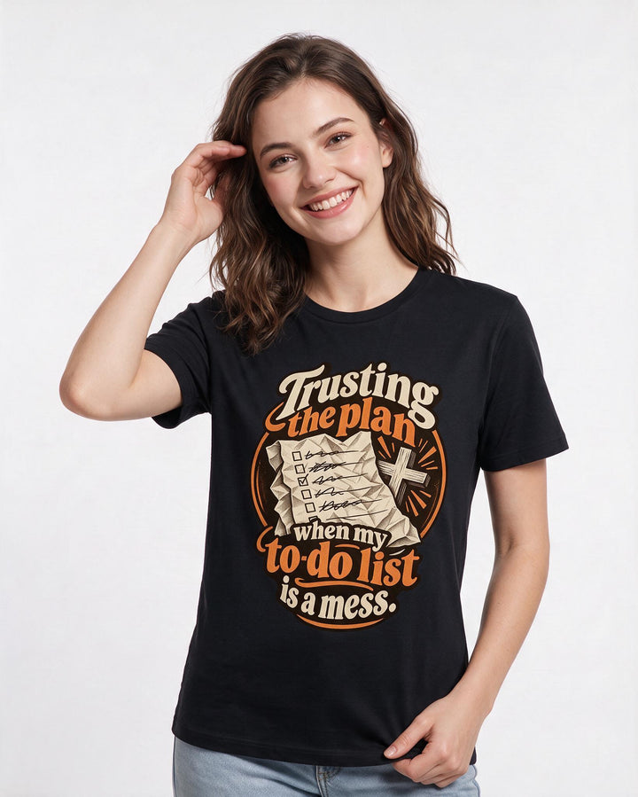 Christian Faith Black T-Shirt for Women – Everyday Expression Graphic Tee product image 1