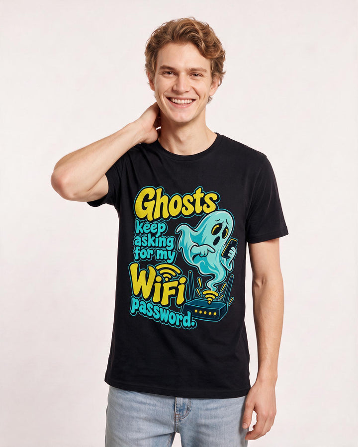 Halloween Black T-Shirt for Men – Halloween Theme Graphic Tee product image 1