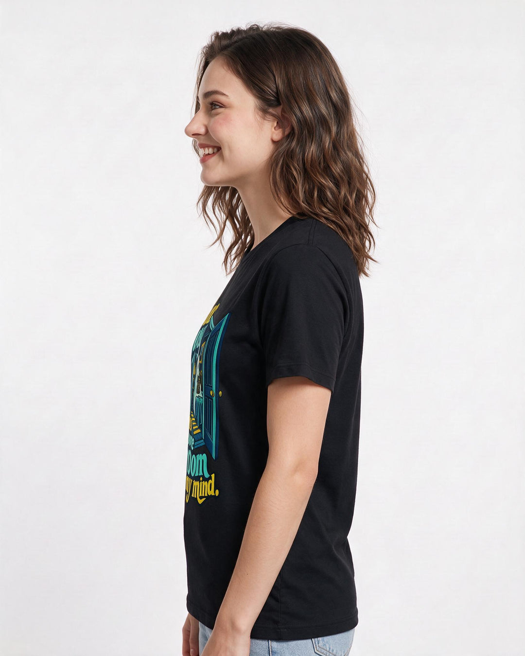 Halloween Black T-Shirt for Women – Halloween Theme Graphic Tee product image 2