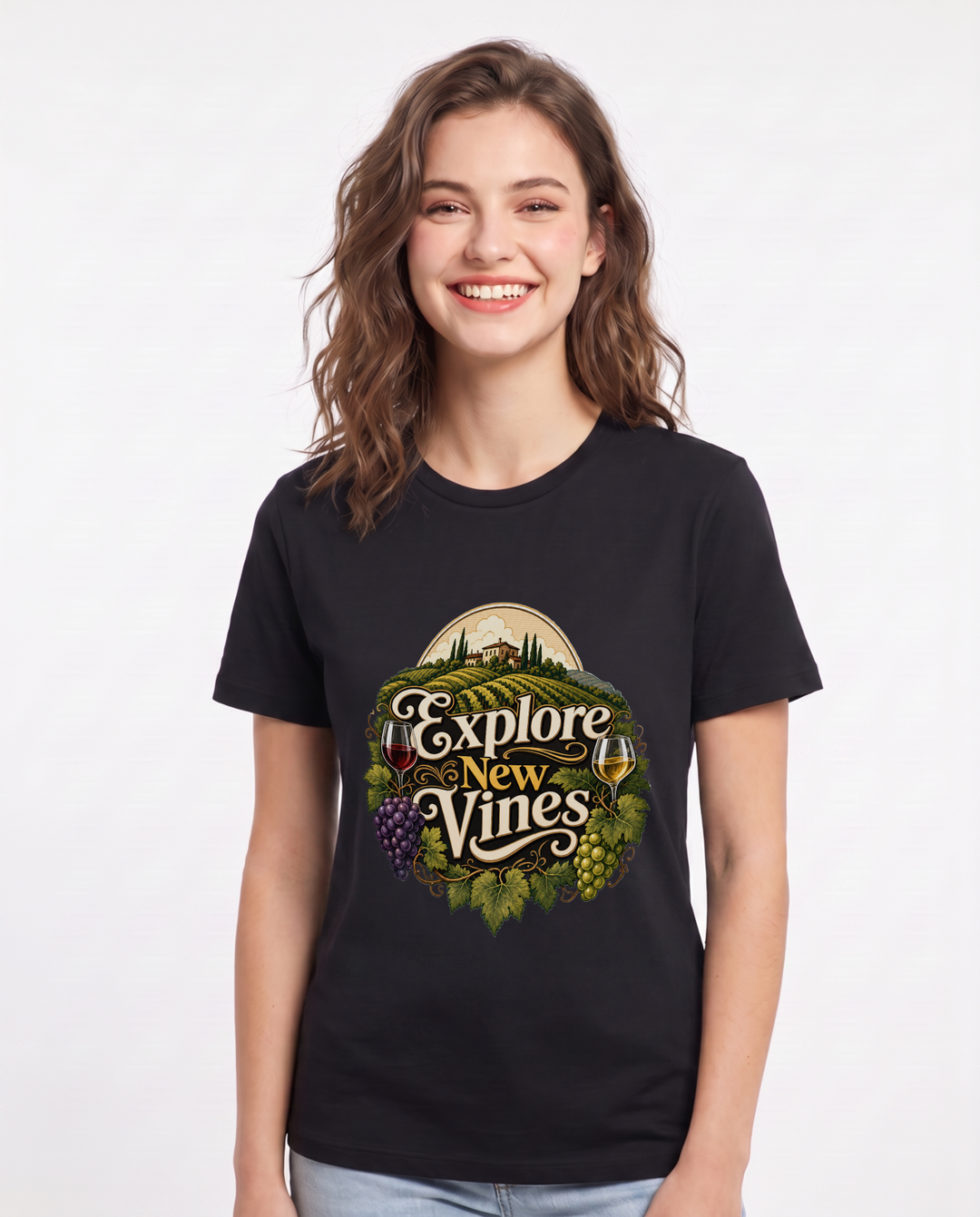 Explore New Vines Women's Black T-Shirt product image 2