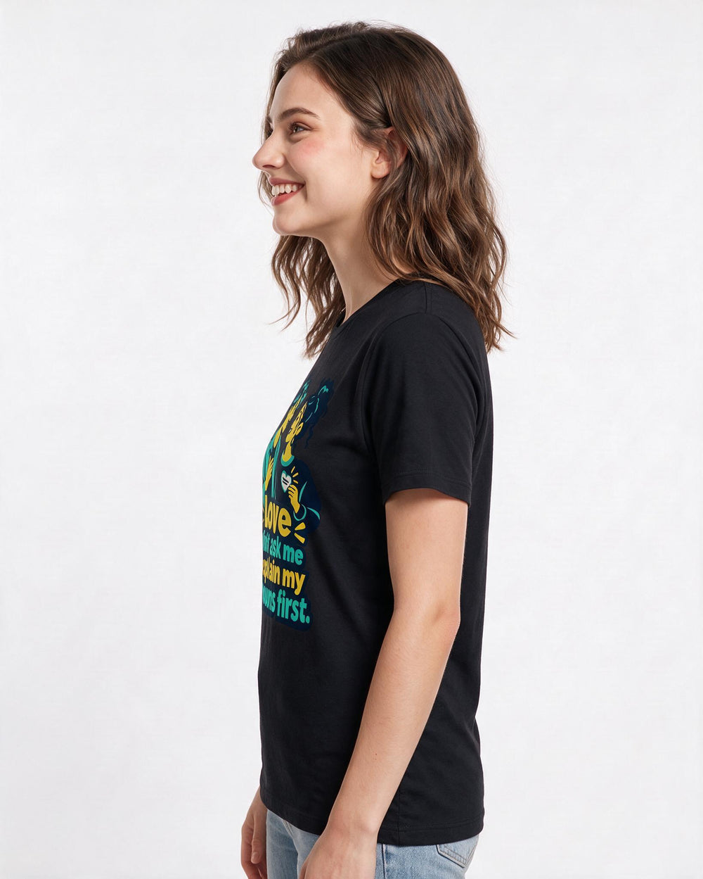 Pride Black T-Shirt for Women – Everyday Expression Graphic Tee product image 2