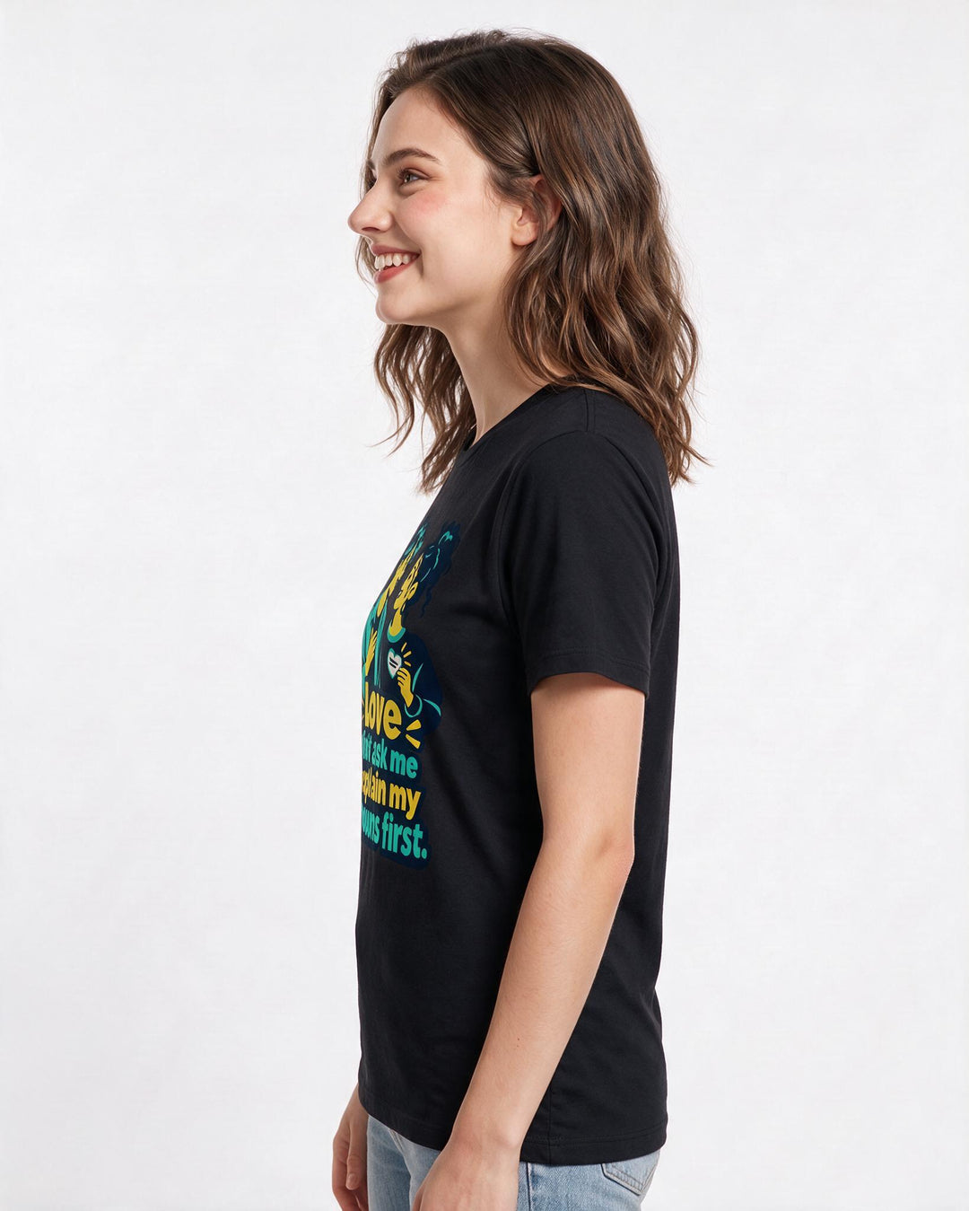 Pride Black T-Shirt for Women – Everyday Expression Graphic Tee product image 2