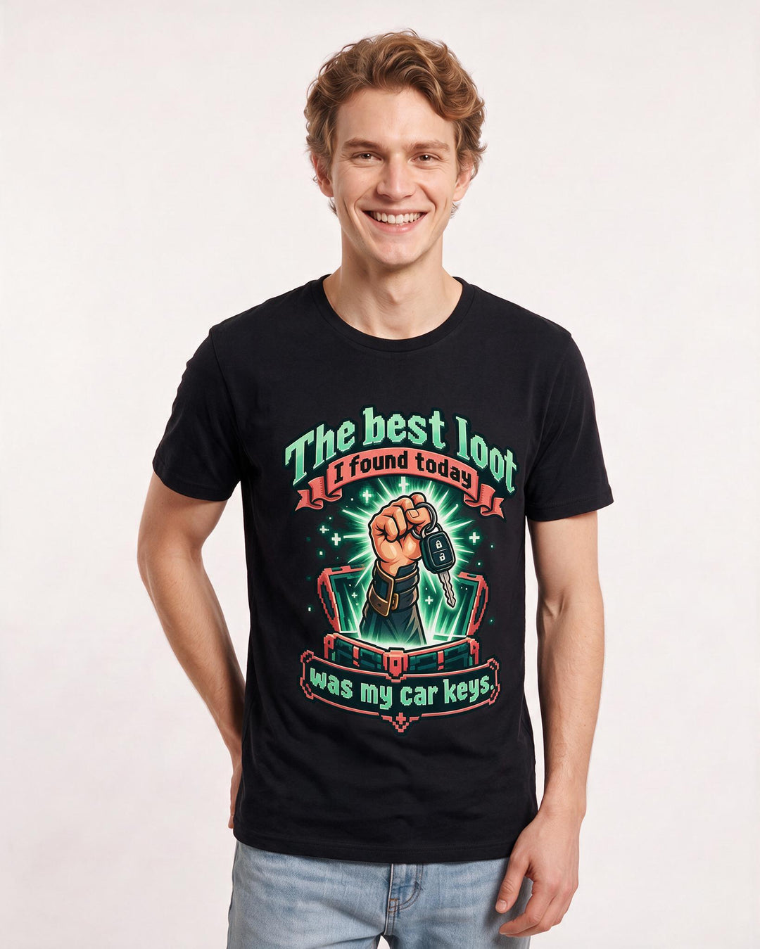 Gaming Black T-Shirt for Men – Game Night Graphic Tee product image 1