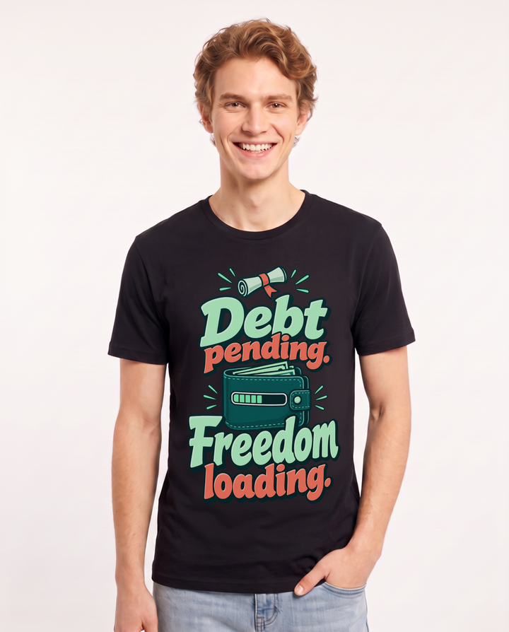 Graduation Black T-Shirt for Men – Everyday Expression Graphic Tee product image 3