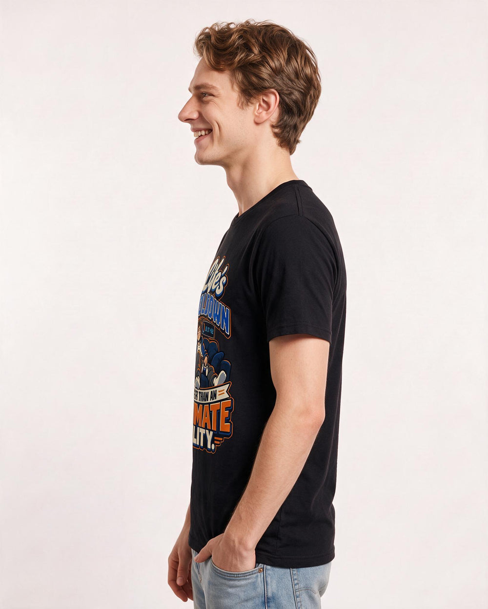 Gaming Black T-Shirt for Men – Game Night Graphic Tee product image 2