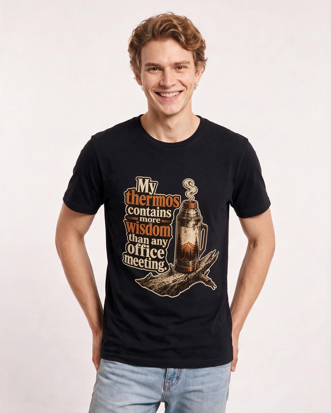 Hunting Black T-Shirt for Men – Everyday Expression Graphic Tee product image 1