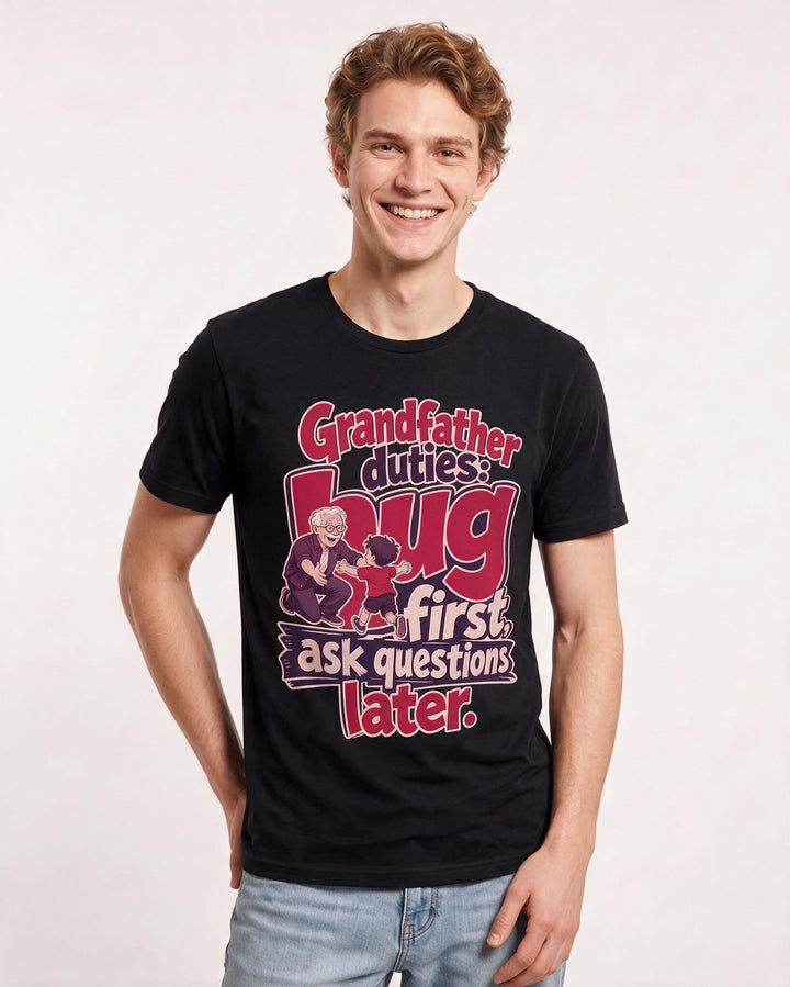 Grandpa Black T-Shirt for Men – Everyday Expression Graphic Tee product image 3