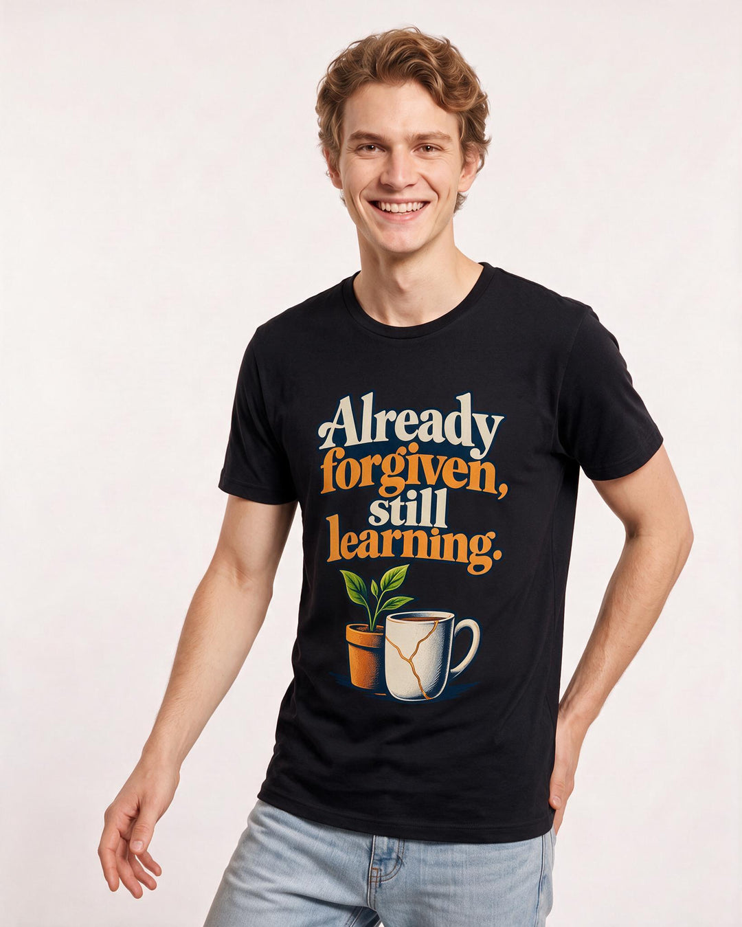 Christian Faith Black T-Shirt for Men – Everyday Expression Graphic Tee product image 1