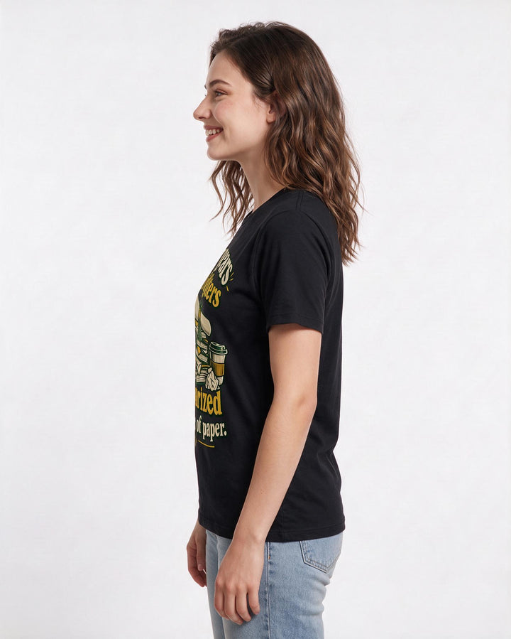 Graduation Black T-Shirt for Women – Everyday Expression Graphic Tee product image 2