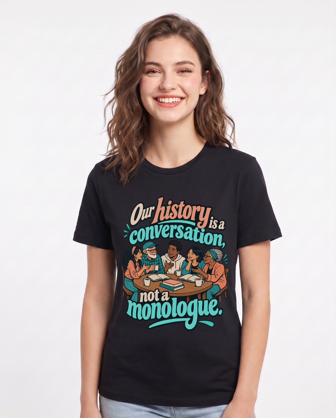 Patriotic Black T-Shirt for Women – Everyday Expression Graphic Tee product image 3