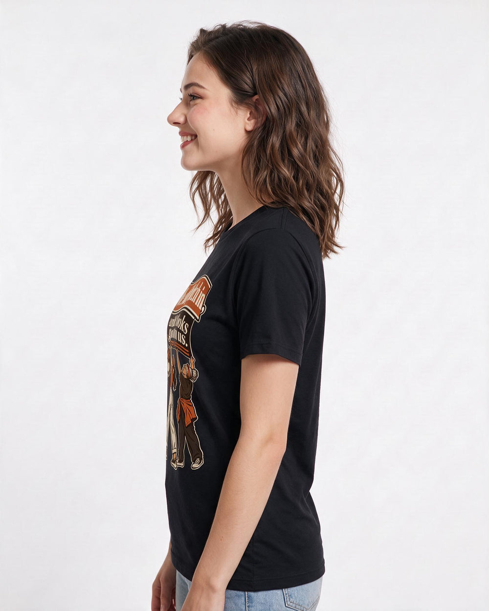 Patriotic Black T-Shirt for Women – Everyday Expression Graphic Tee product image 2