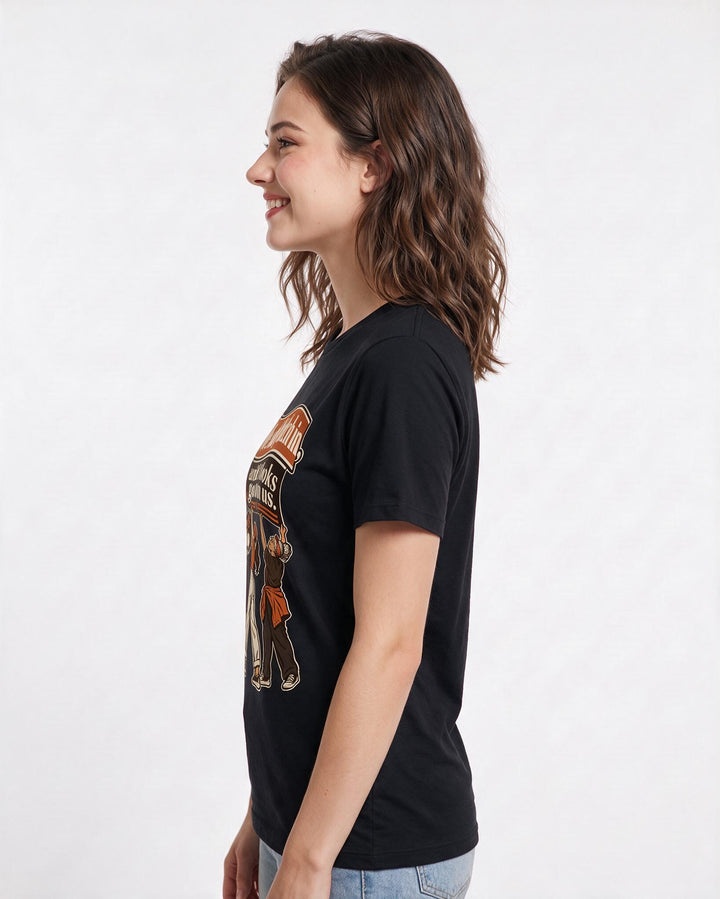 Patriotic Black T-Shirt for Women – Everyday Expression Graphic Tee product image 2