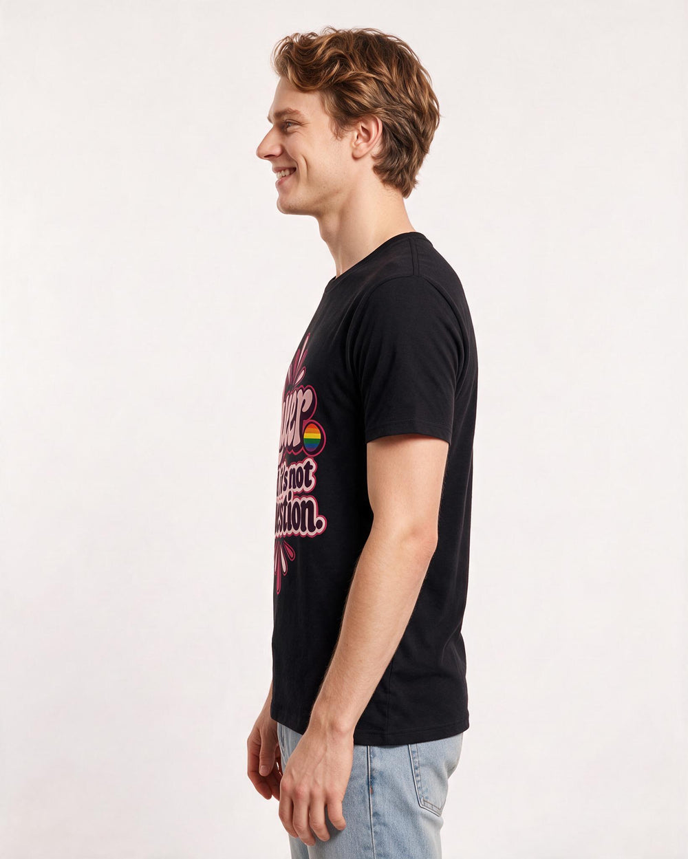 Pride Black T-Shirt for Men – Everyday Expression Graphic Tee product image 2