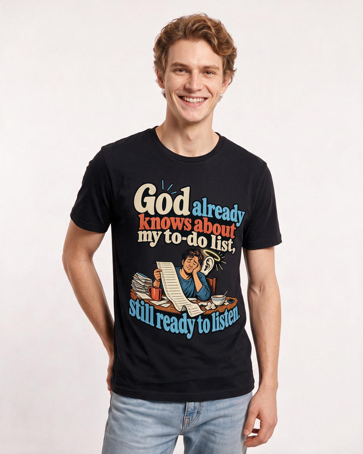 Christian Faith Black T-Shirt for Men – Everyday Expression Graphic Tee product image 1