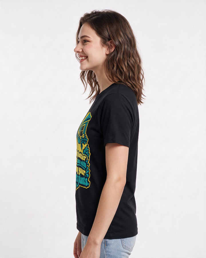 Patriotic Black T-Shirt for Women – Everyday Expression Graphic Tee product image 2