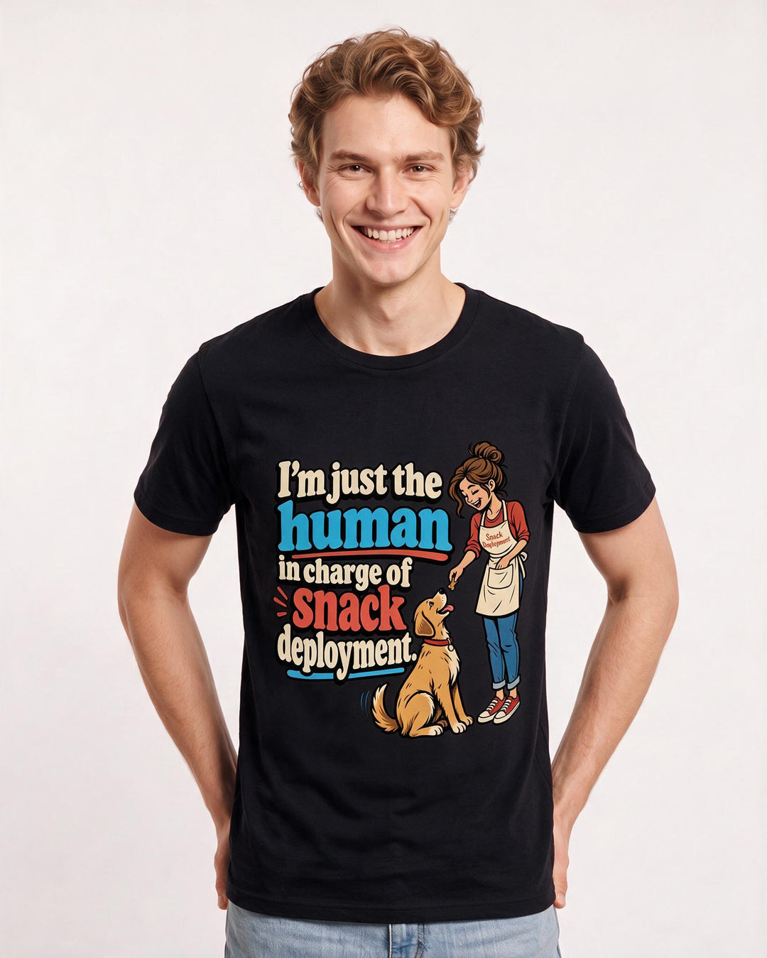 Cat Lover Black T-Shirt for Men – Everyday Expression Graphic Tee product image 1