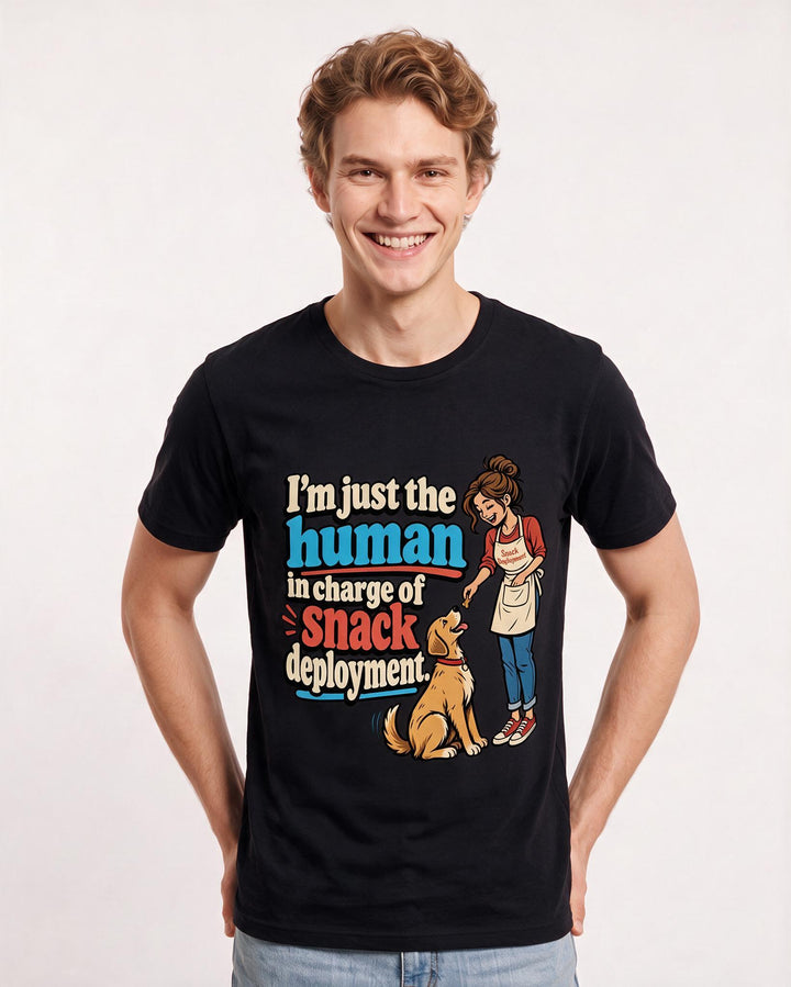 Cat Lover Black T-Shirt for Men – Everyday Expression Graphic Tee product image 1