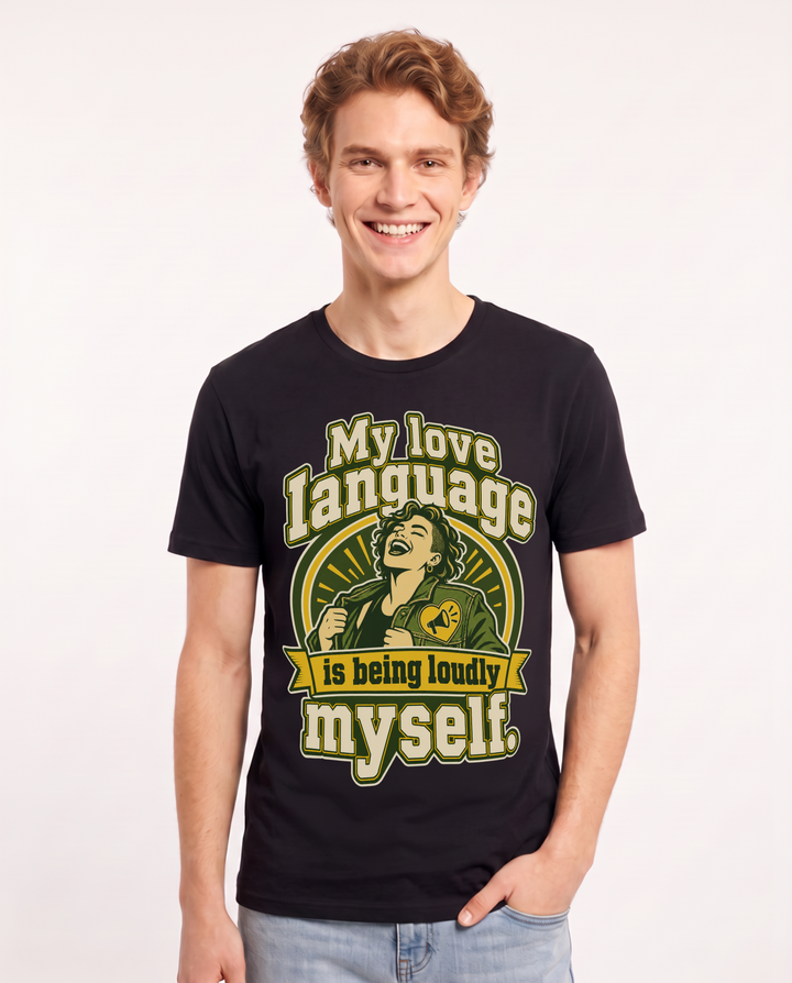 Pride Black T-Shirt for Men – Everyday Expression Graphic Tee product image 3