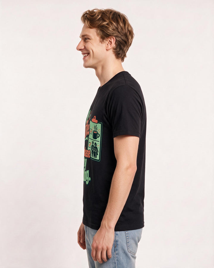 Grandparent Black T-Shirt for Men – Everyday Expression Graphic Tee product image 2