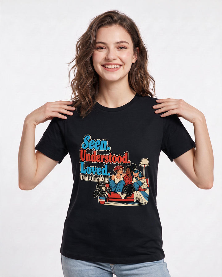 Pride Black T-Shirt for Women – Everyday Expression Graphic Tee product image 1