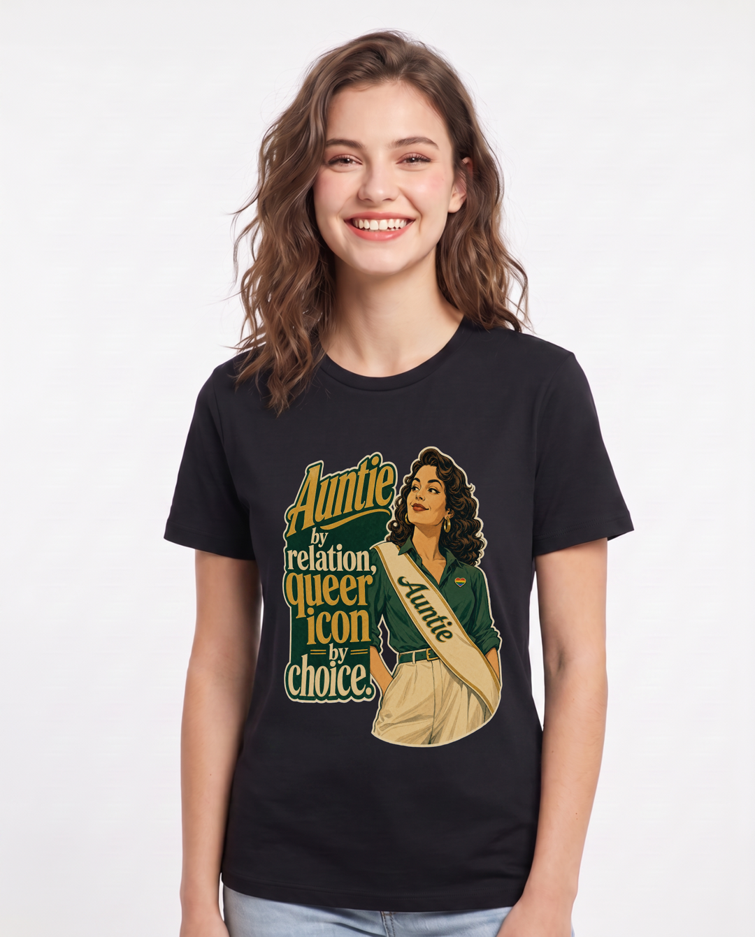 Pride Black T-Shirt for Women – Everyday Expression Graphic Tee product image 3