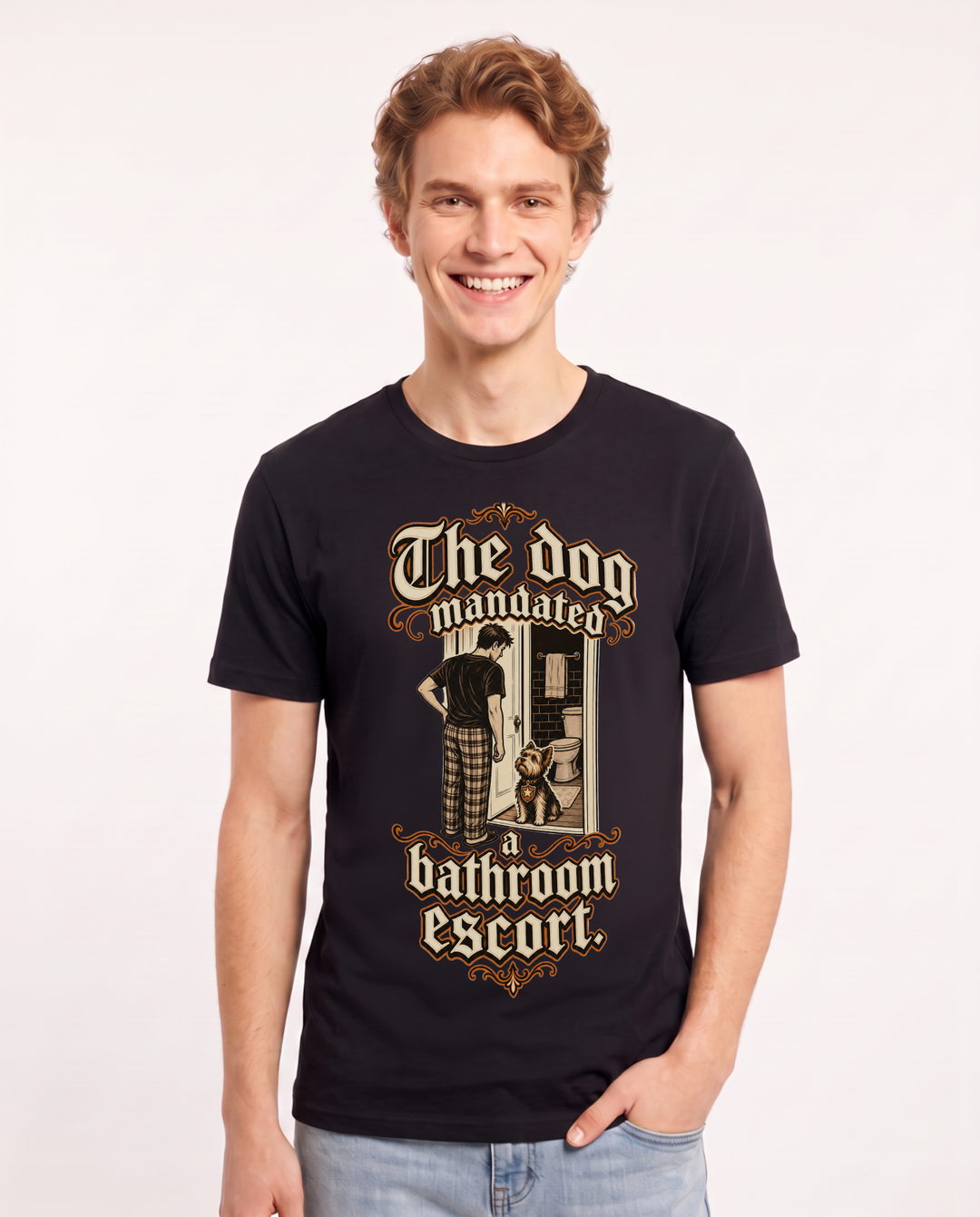 Cat Lover Black T-Shirt for Men – Everyday Expression Graphic Tee product image 3