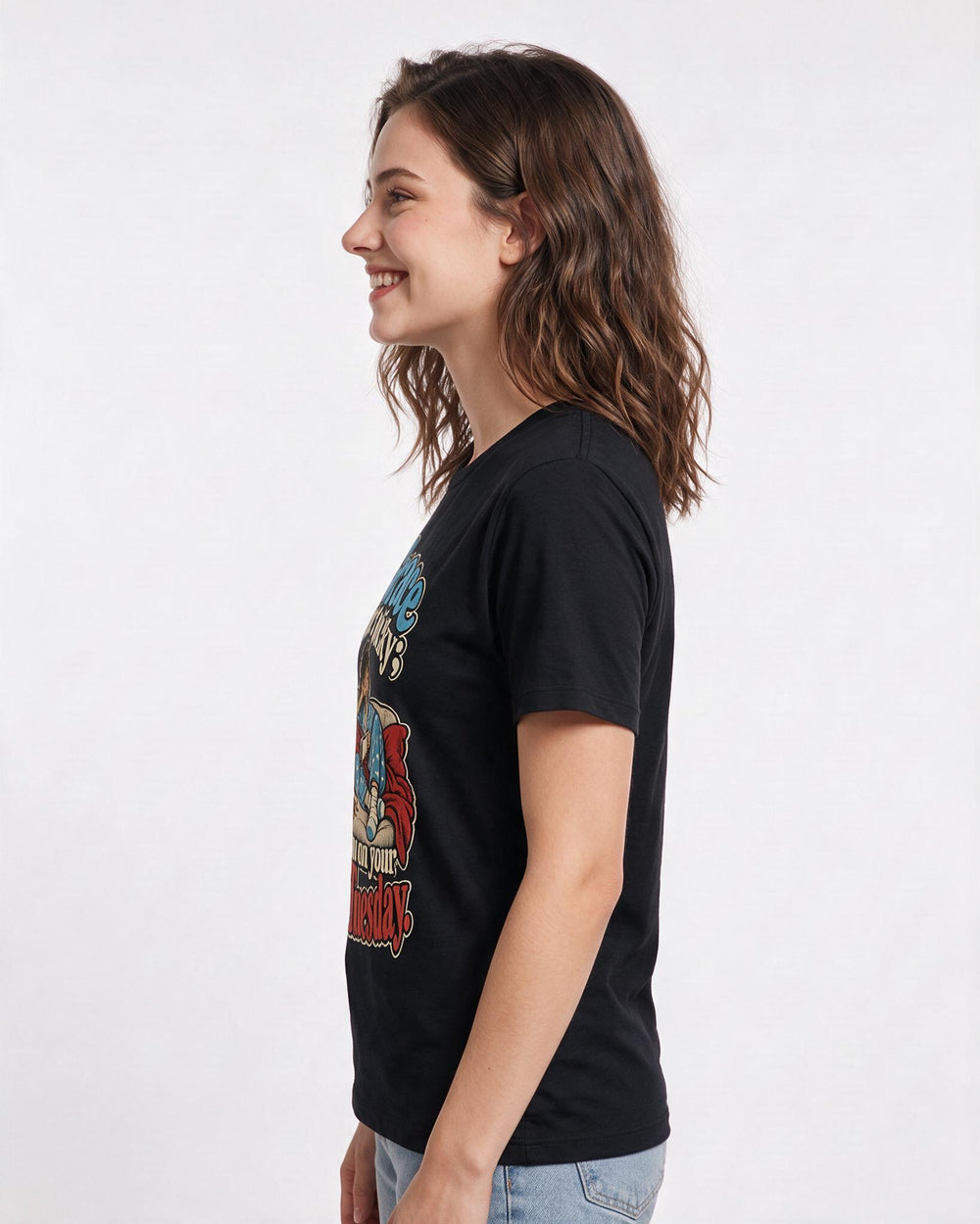 Christian Faith Black T-Shirt for Women – Everyday Expression Graphic Tee product image 2