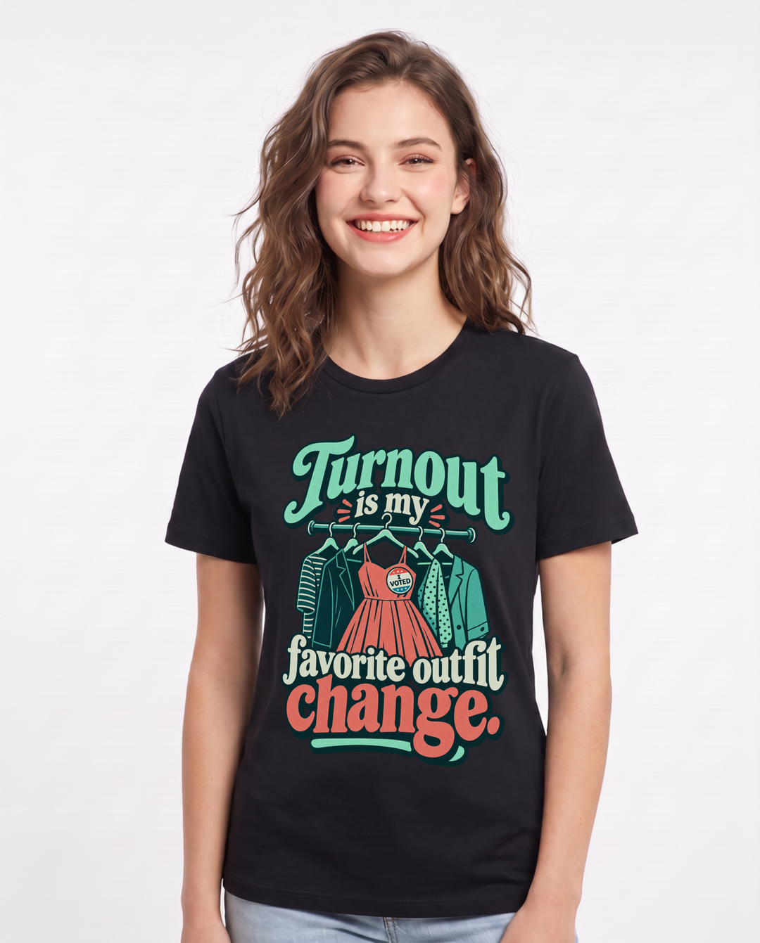 Political Statement Black T-Shirt for Women – Everyday Expression Graphic Tee product image 3