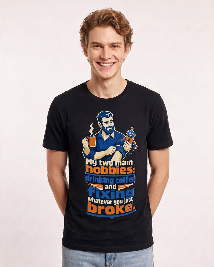 Grandparent Black T-Shirt for Men – Everyday Expression Graphic Tee product image 1