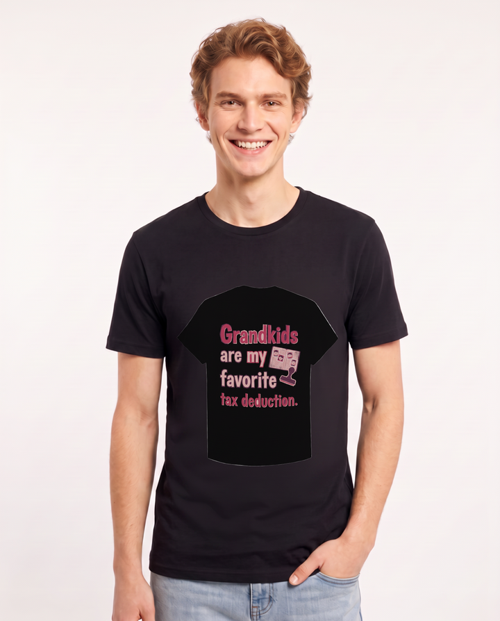 Grandparent Black T-Shirt for Men – Everyday Expression Graphic Tee product image 1