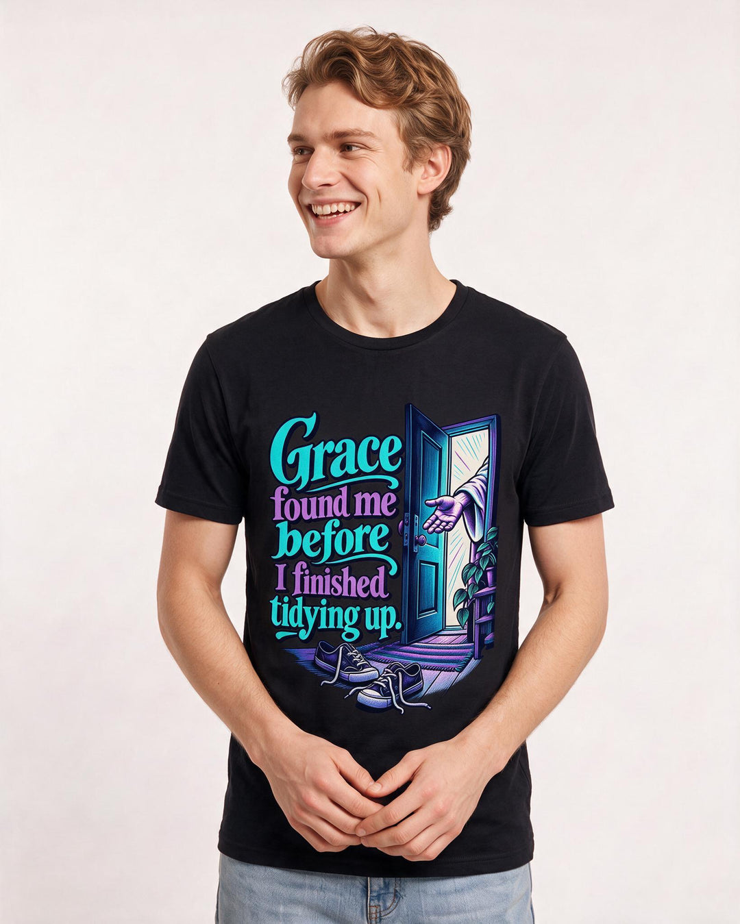 Christian Faith Black T-Shirt for Men – Everyday Expression Graphic Tee product image 1