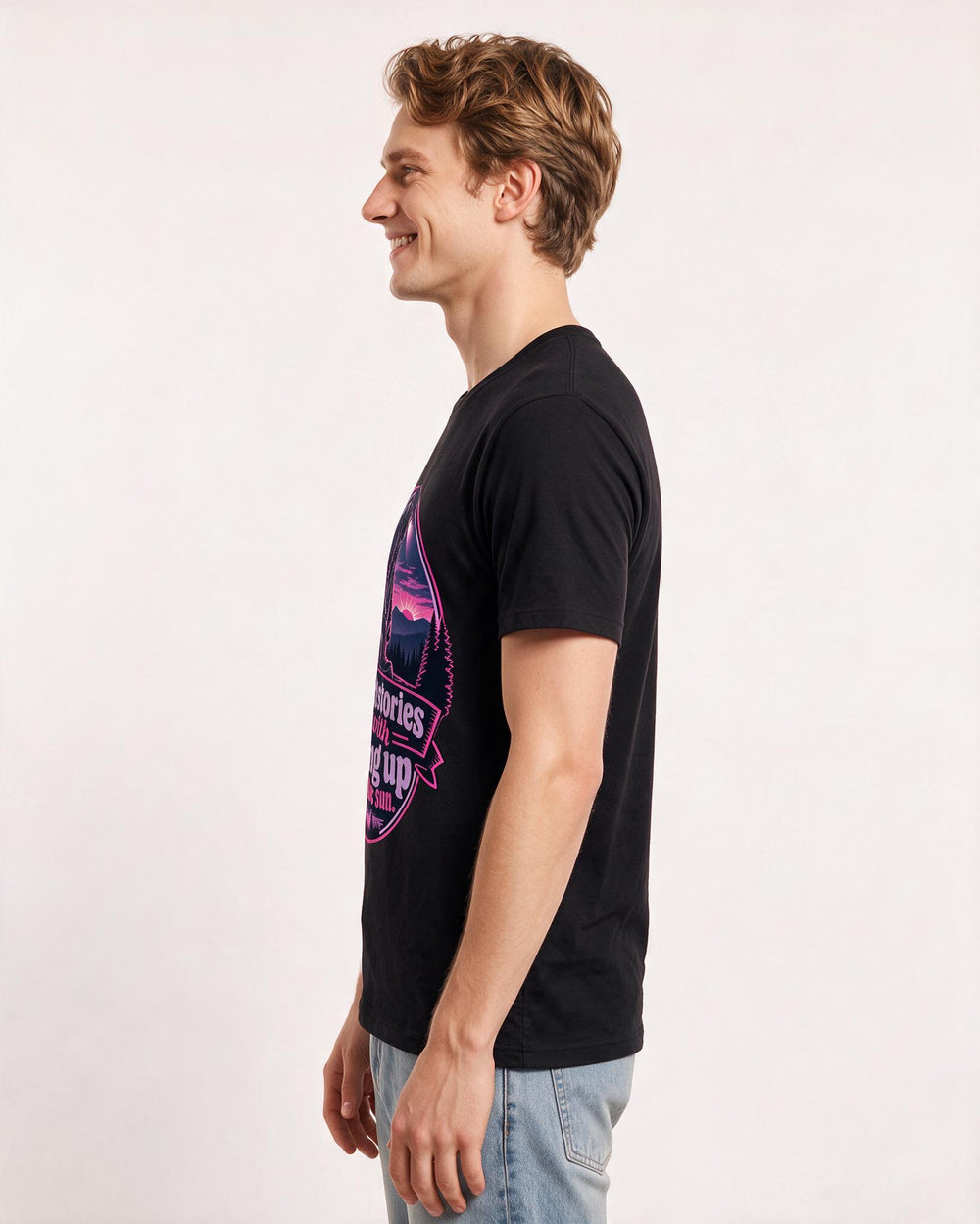 Hunting Black T-Shirt for Men – Everyday Expression Graphic Tee product image 2