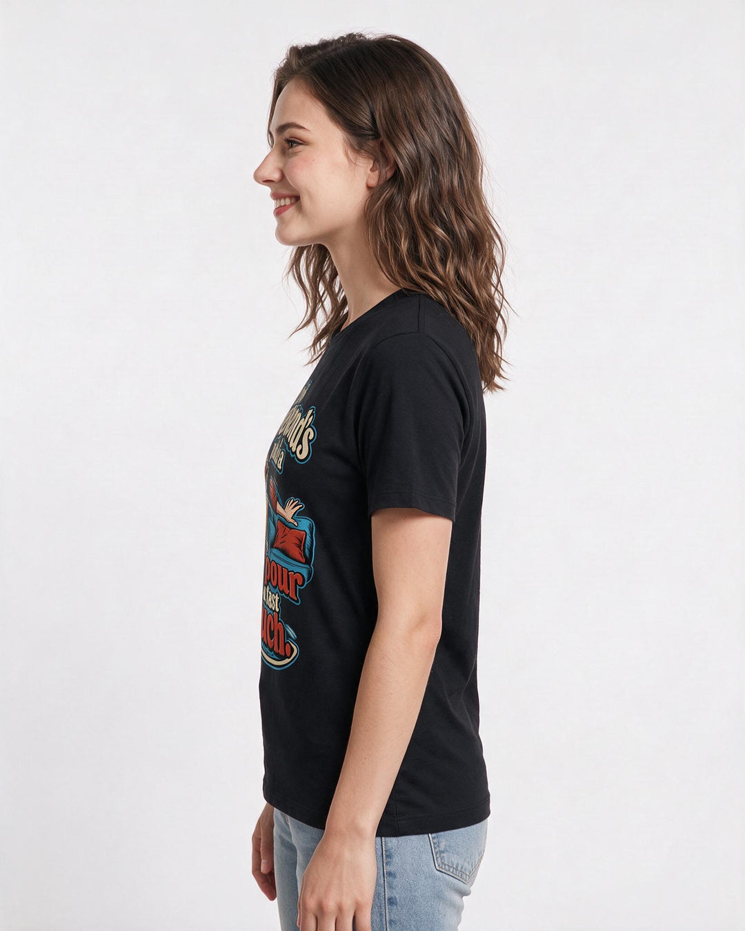 Beer Black T-Shirt for Women – Everyday Expression Graphic Tee product image 2