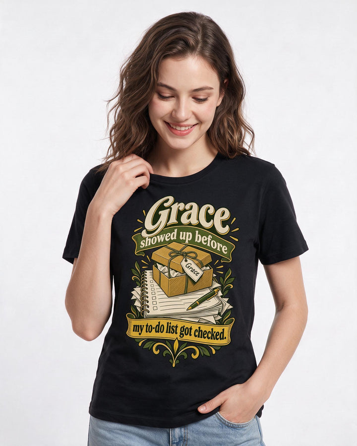 Christian Faith Black T-Shirt for Women – Everyday Expression Graphic Tee product image 1