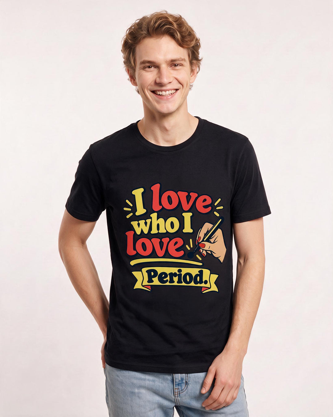 Pride Black T-Shirt for Men – Everyday Expression Graphic Tee product image 1