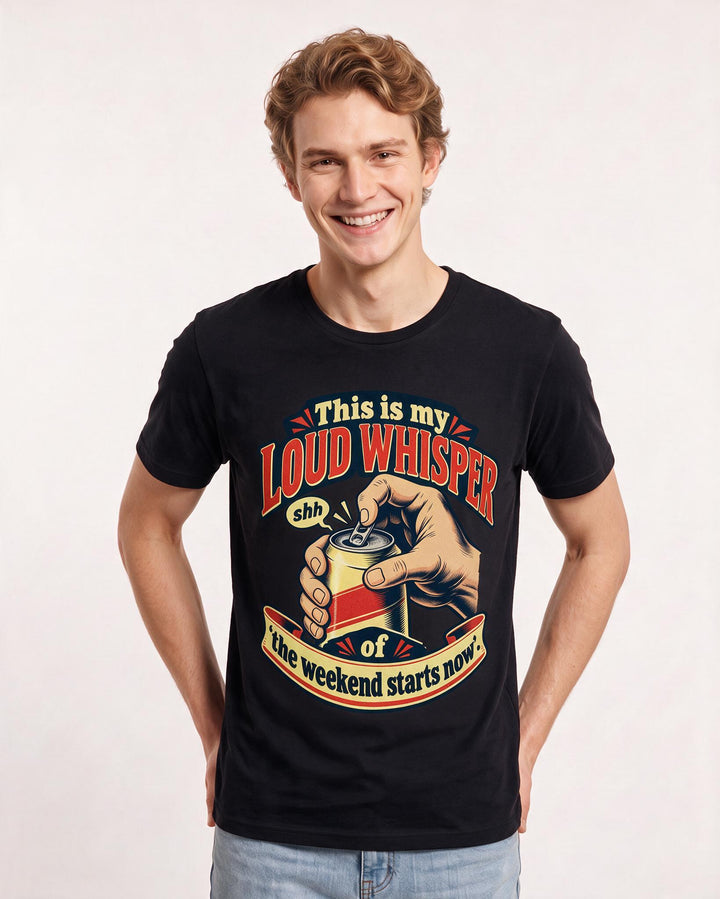 Beer Black T-Shirt for Men – Everyday Expression Graphic Tee product image 1