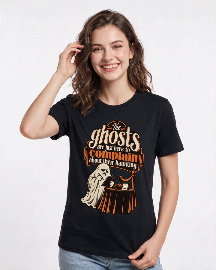 Halloween Black T-Shirt for Women – Halloween Theme Graphic Tee product image 1