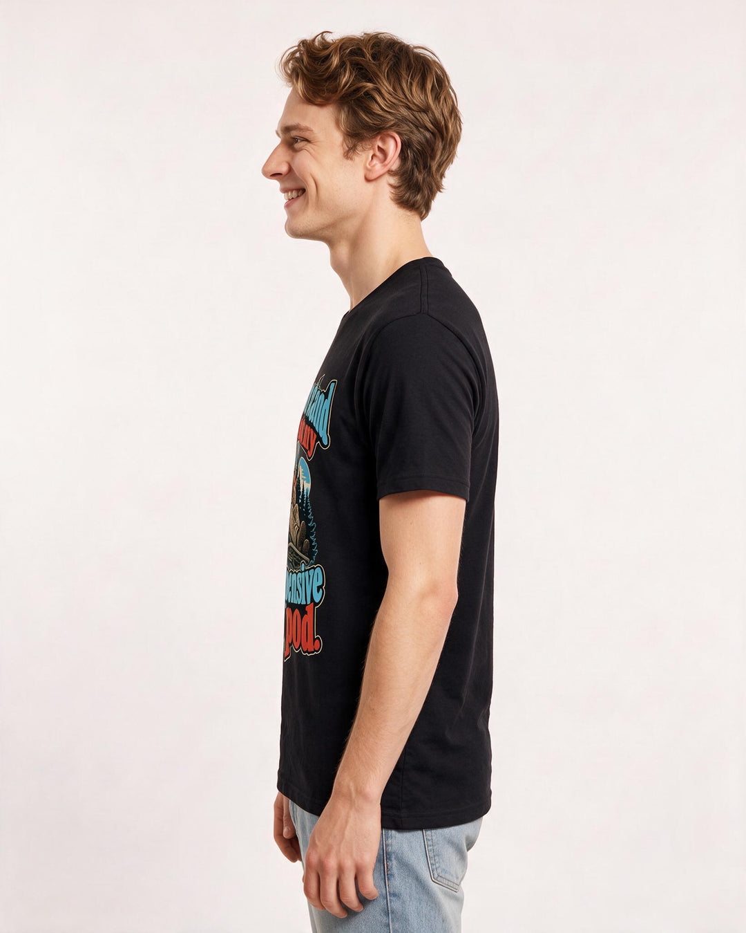 Hunting Black T-Shirt for Men – Everyday Expression Graphic Tee product image 2