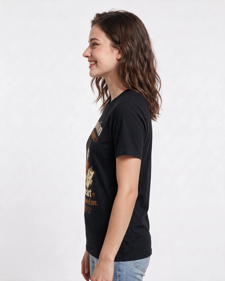 Nurse Black T-Shirt for Women – Nursing Life Graphic Tee product image 2