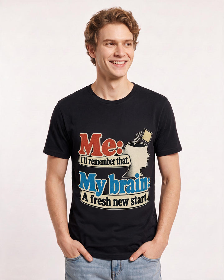 Meme Black T-Shirt for Men – Everyday Expression Graphic Tee product image 1