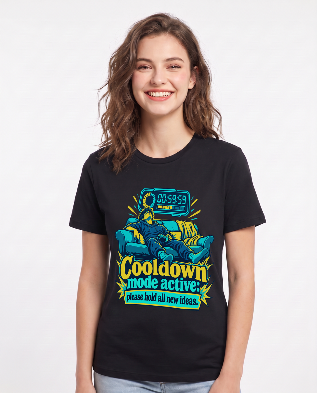 Gaming Black T-Shirt for Women – Game Night Graphic Tee product image 3