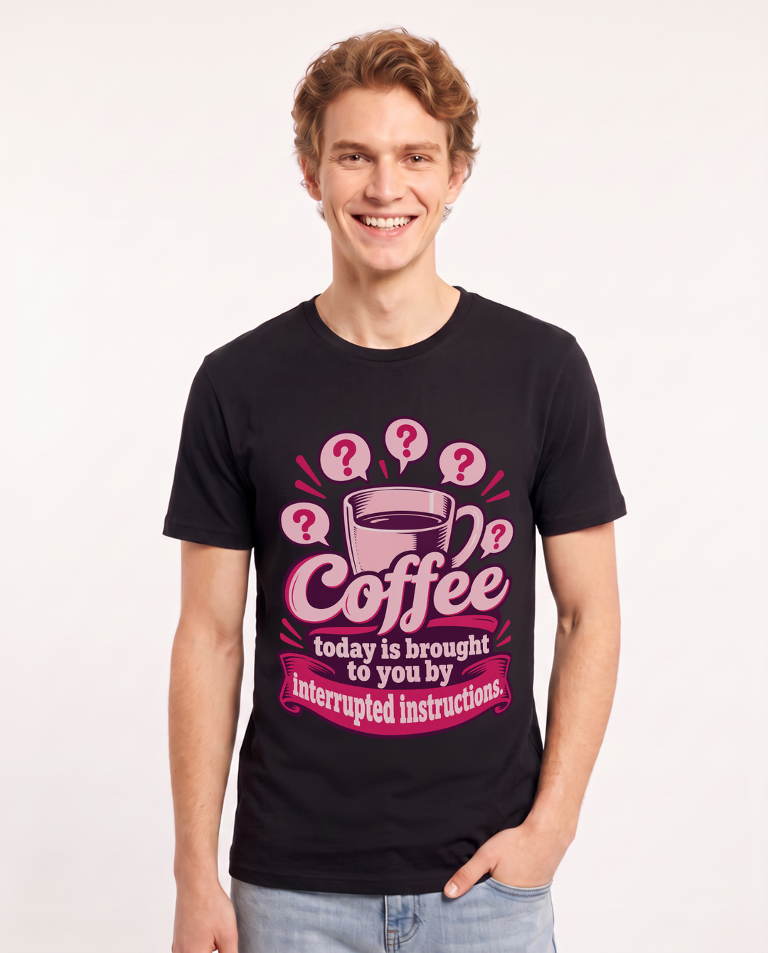 Teacher Black T-Shirt for Men – Everyday Expression Graphic Tee product image 3
