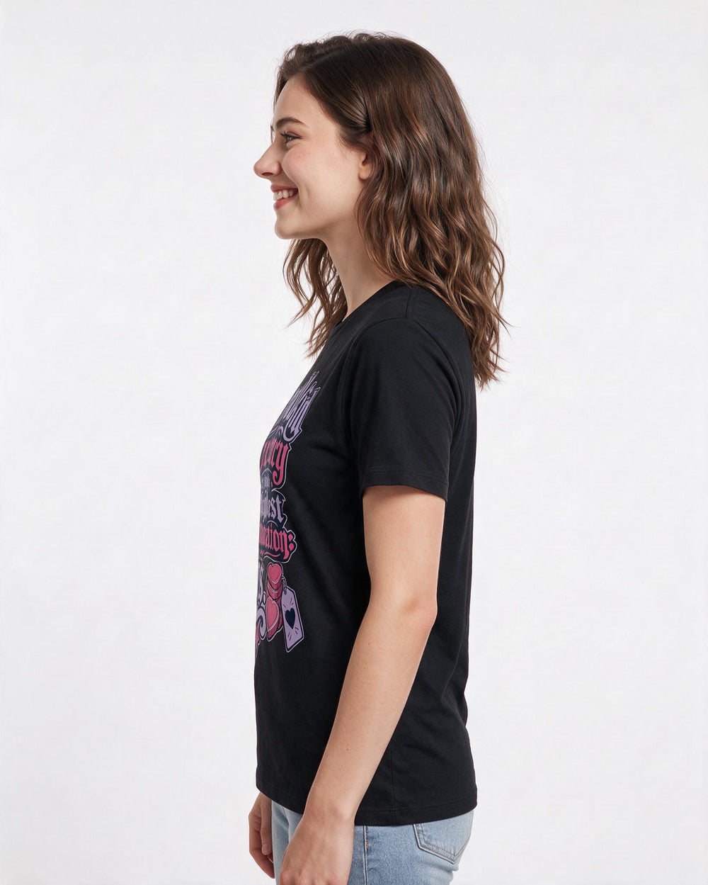 Grandparent Black T-Shirt for Women – Everyday Expression Graphic Tee product image 2