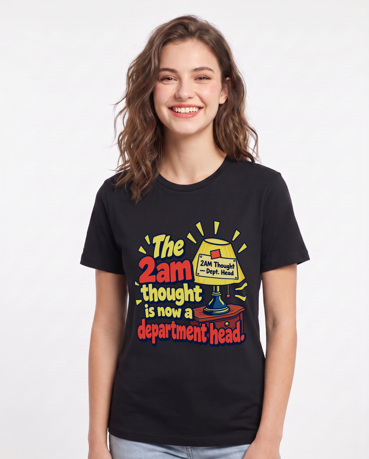Meme Black T-Shirt for Women – Everyday Expression Graphic Tee product image 3