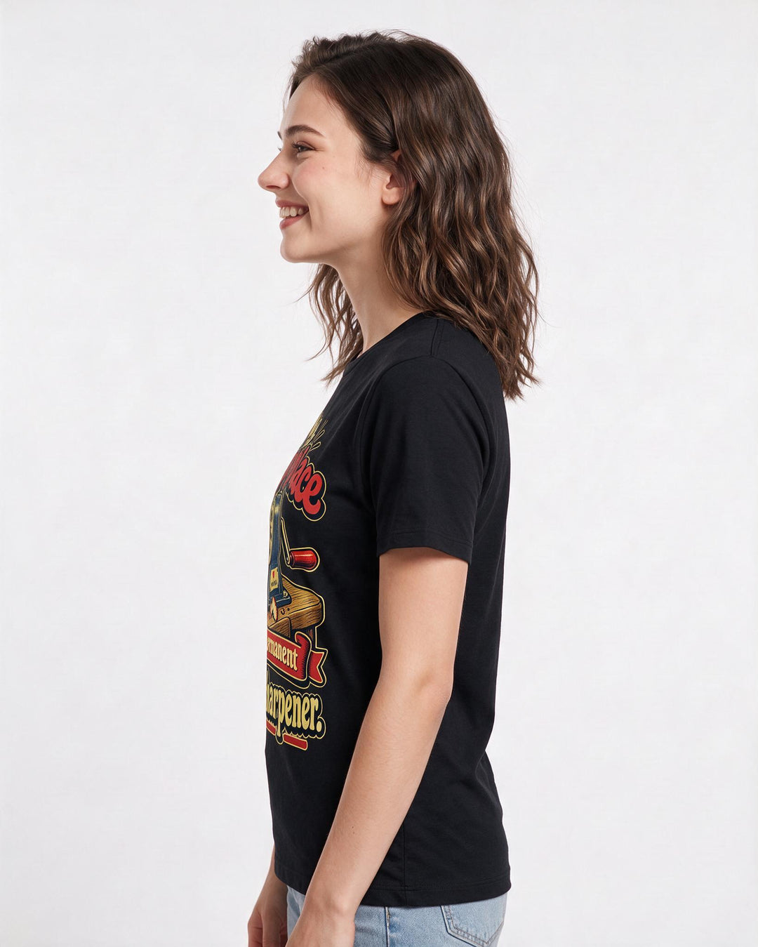 Teacher Black T-Shirt for Women – Everyday Expression Graphic Tee product image 2