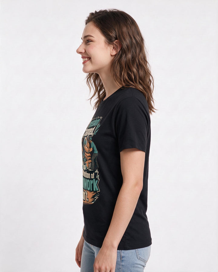 Veteran Black T-Shirt for Women – Everyday Expression Graphic Tee product image 2