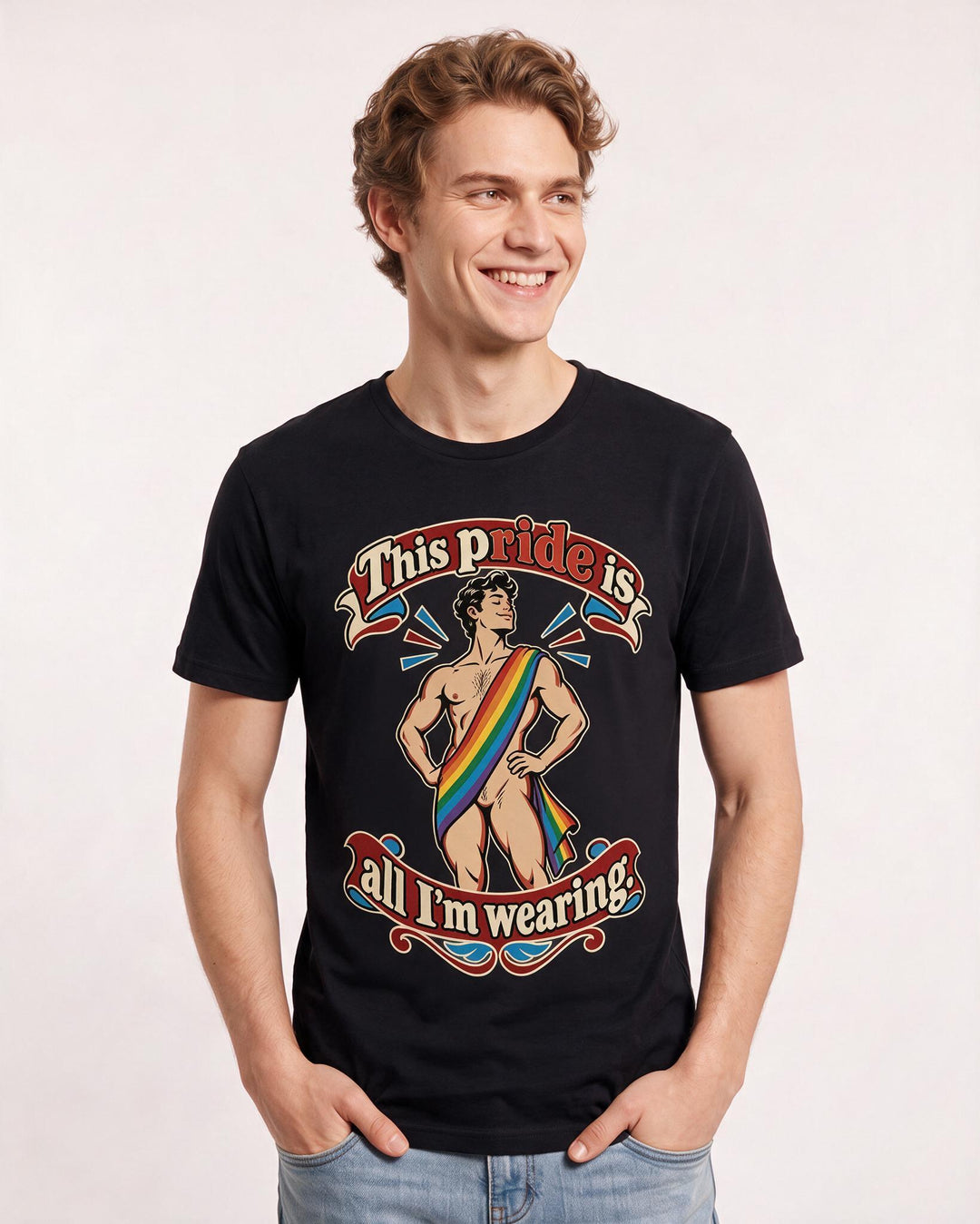 Pride Black T-Shirt for Men – Everyday Expression Graphic Tee product image 1