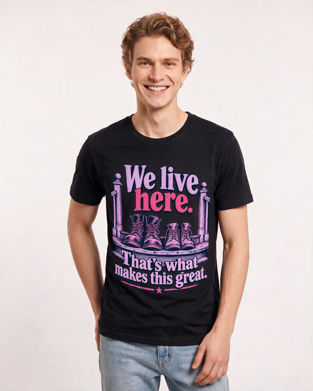 Patriotic Black T-Shirt for Men – Everyday Expression Graphic Tee product image 1